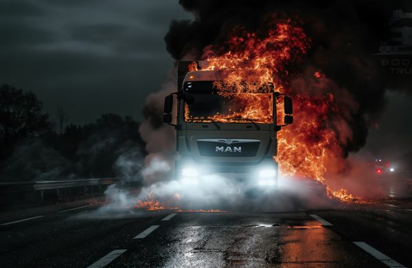 pożary ciężarówek MAN - serwis ciężarówek z Gorzowa informuje